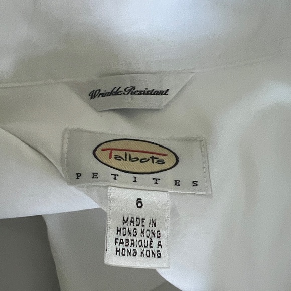 Talbots White Women's Blouse - Picture 5 of 5
